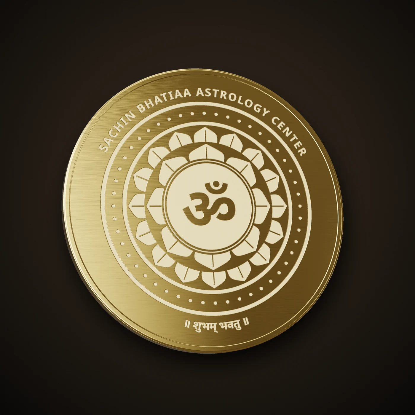 Ketu Raksha Kavach, reverse side with Om and lotus